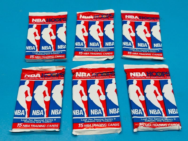 Photo 1 of 687257…final sale no returns/refunds-6 sealed NBA card packs