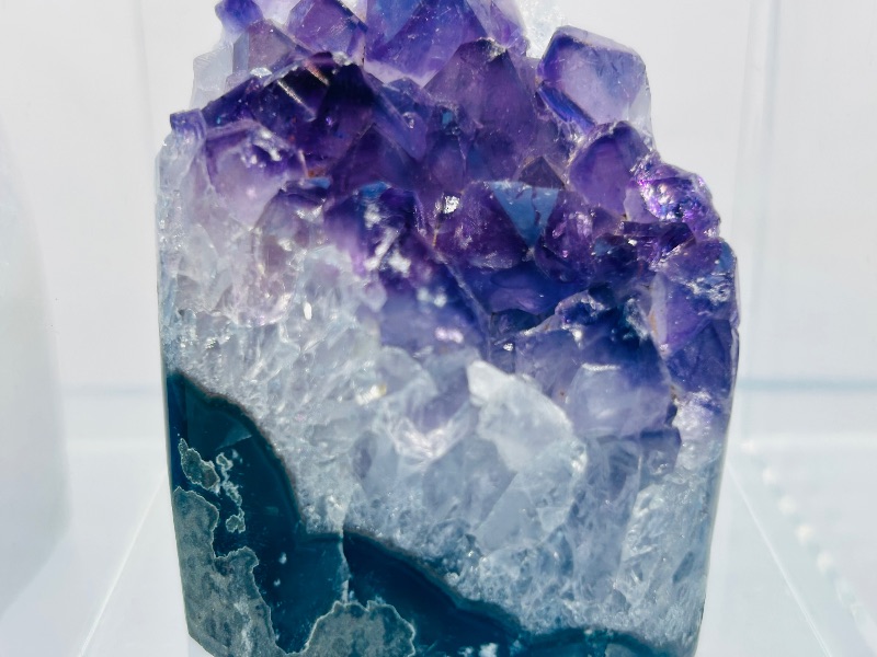 Photo 1 of 687291…smokey  quartz and amethyst rocks in 3x3” displays 