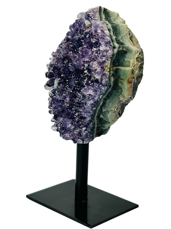 Photo 1 of 687301…5.5”  amethyst crystal rock on stand -height includes display stand