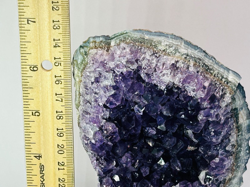 Photo 3 of 687302…7”  amethyst crystal rock on stand -height includes display stand