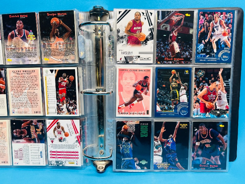 Photo 19 of 687352…final sale no returns/refunds-252 mixed basketball cards in large binder