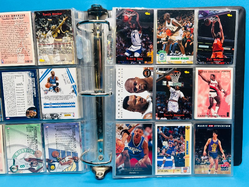 Photo 17 of 687352…final sale no returns/refunds-252 mixed basketball cards in large binder