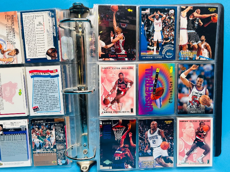 Photo 16 of 687352…final sale no returns/refunds-252 mixed basketball cards in large binder