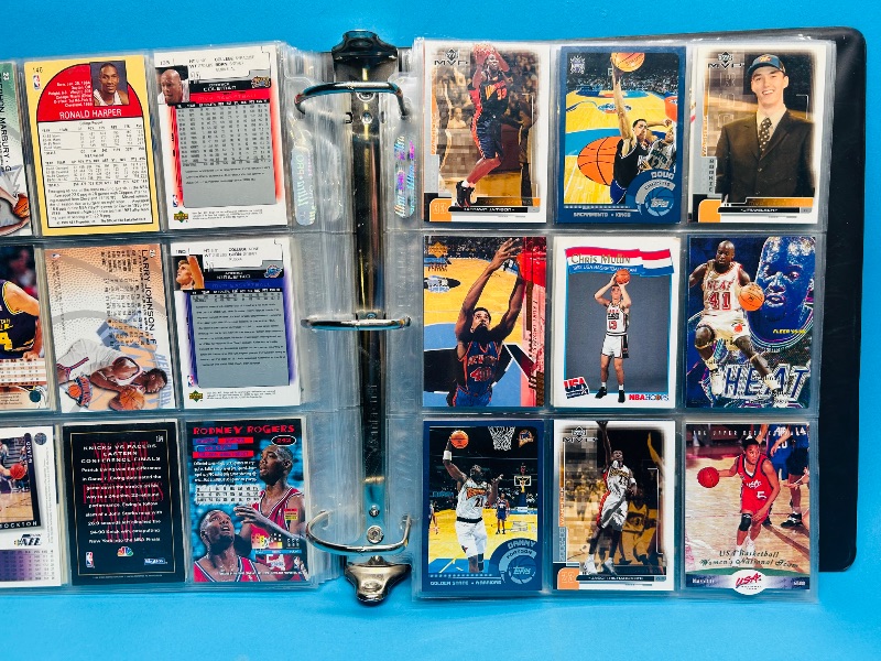 Photo 8 of 687352…final sale no returns/refunds-252 mixed basketball cards in large binder