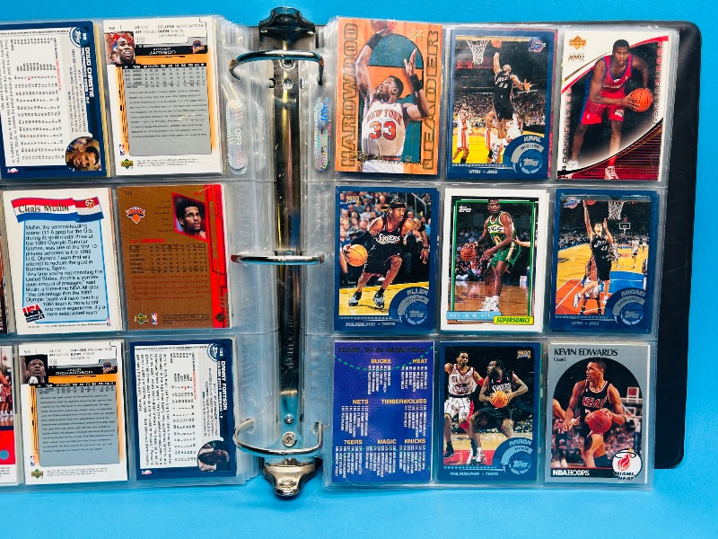 Photo 3 of 687352…final sale no returns/refunds-252 mixed basketball cards in large binder