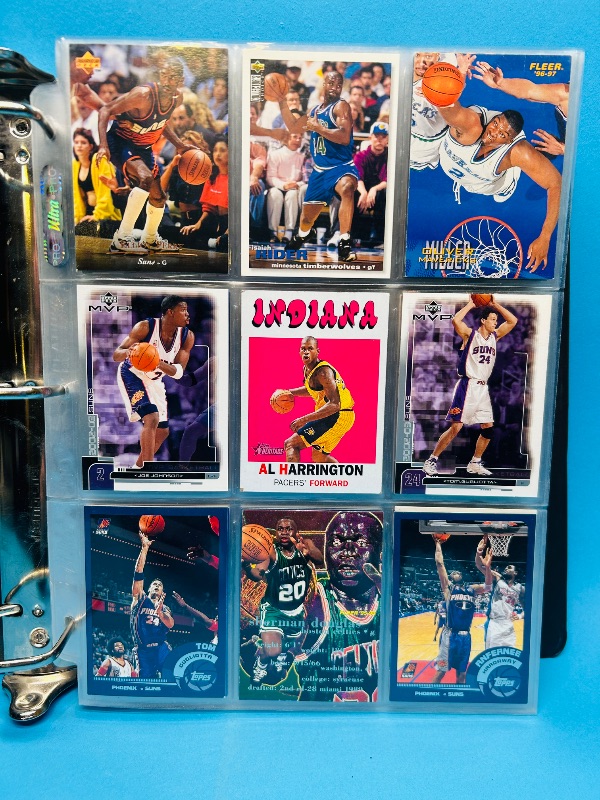 Photo 1 of 687352…final sale no returns/refunds-252 mixed basketball cards in large binder