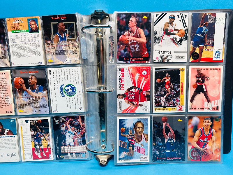 Photo 18 of 687352…final sale no returns/refunds-252 mixed basketball cards in large binder