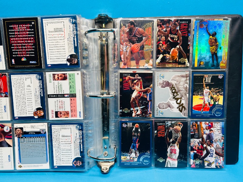 Photo 4 of 687352…final sale no returns/refunds-252 mixed basketball cards in large binder