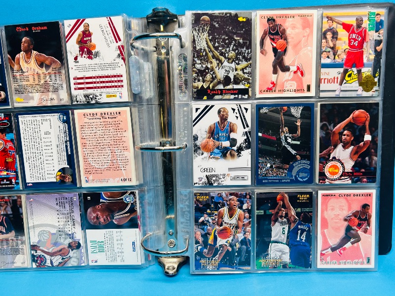 Photo 20 of 687352…final sale no returns/refunds-252 mixed basketball cards in large binder