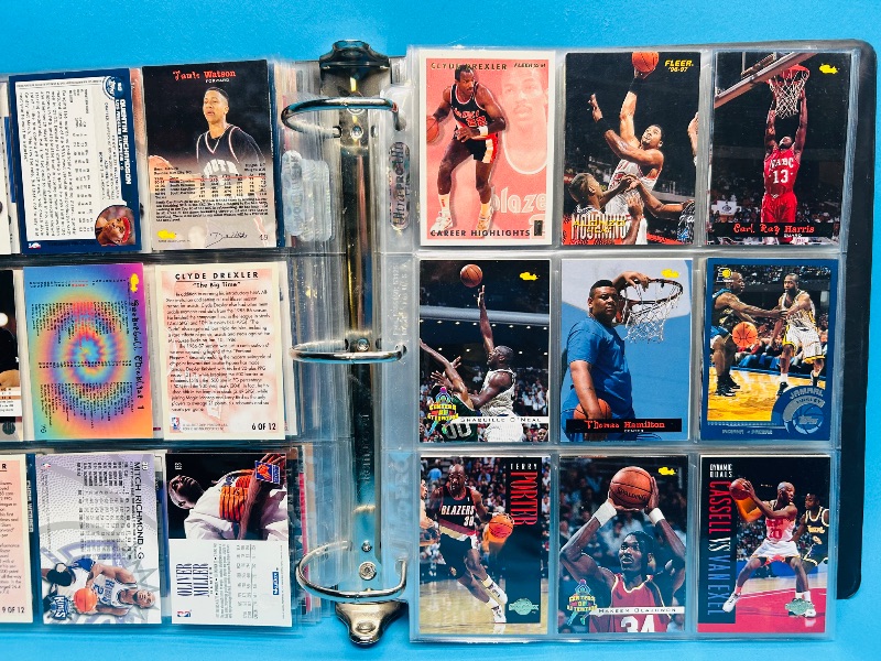 Photo 13 of 687352…final sale no returns/refunds-252 mixed basketball cards in large binder