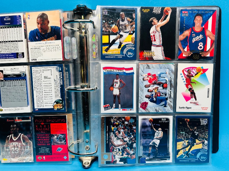 Photo 11 of 687352…final sale no returns/refunds-252 mixed basketball cards in large binder