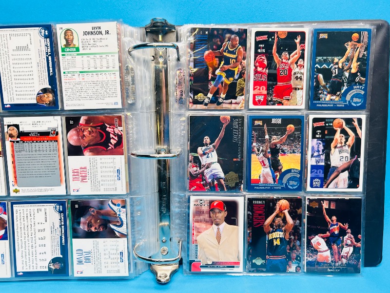 Photo 2 of 687352…final sale no returns/refunds-252 mixed basketball cards in large binder