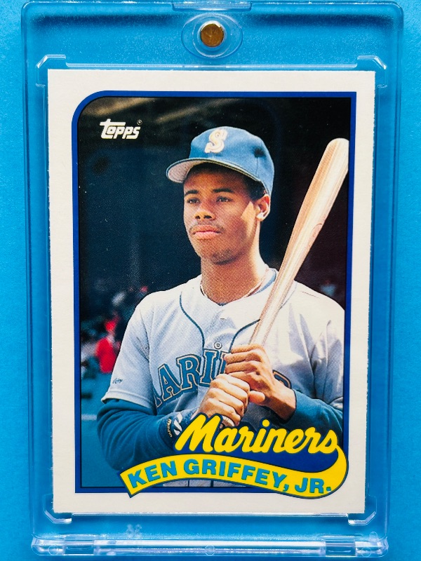 Photo 1 of 687470…Rookie Ken Griffey JR. Card 41T  in hard plastic case