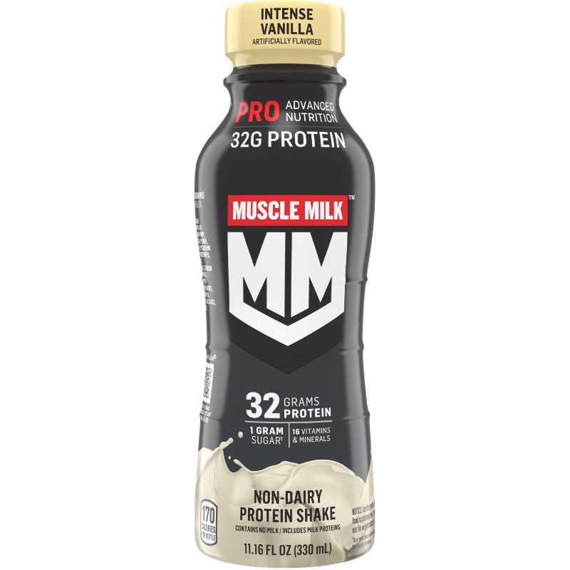 Photo 1 of 12 PACK--Muscle Milk, Pro Advanced Nutrition, Intense Vanilla Artificially Flavored, Non-Dairy Protein Shake- BEST BY- 11/01/2023
