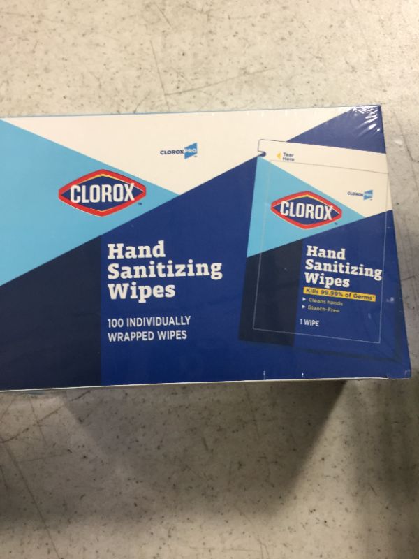 Photo 2 of Clorox Pro Individually Wrapped Hand Wipes,100 ct | Clorox Alcohol Free Wipes with BZK | Clorox Hand Wipes, Travel Hand Wipes, Alcohol Free Hand Wipes, Wipes for Hands Hand Sanitizer Wipes - Individually Wrapped 100 Count (Pack of 1)