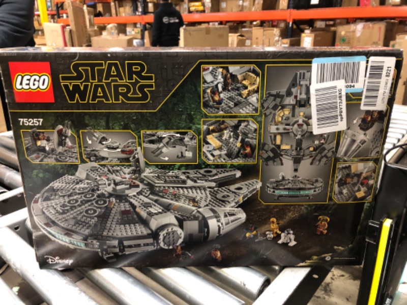 Photo 3 of LEGO Star Wars Millennium Falcon 75257 Starship Construction Set, with Finn, Chewbacca, Lando Calrissian, Boolio, C-3PO, R2-D2 and D-O, The Rise of Skywalker Collection Standard Packaging