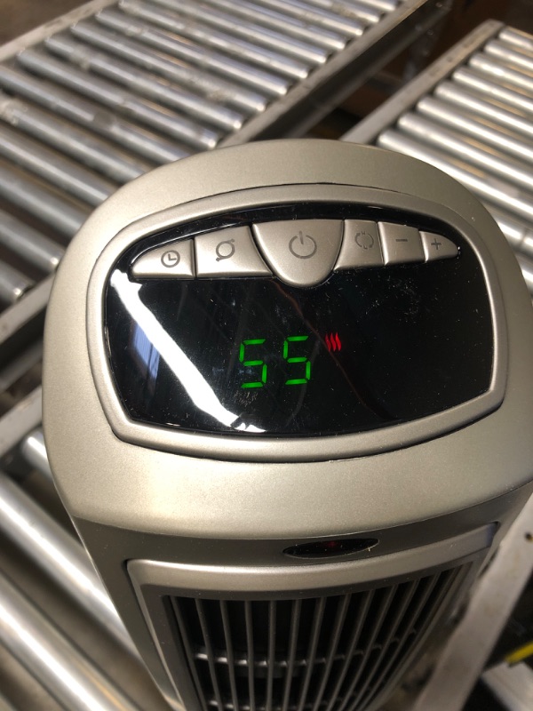 Photo 3 of Lasko 1500W Digital Ceramic Space Heater with Remote, 755320, Silver