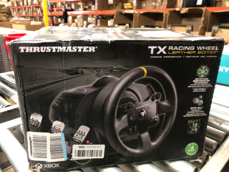 Photo 1 of Thrustmaster TX RW Leather Edition (XBOX Series X/S, XOne & Windows) Black Thrustmaster TX Racing Wheel Leather Edition