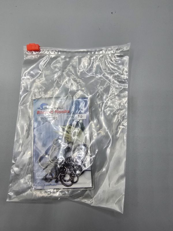 Photo 1 of SANHU Ringed Hooks 14pc Size 2/0 Black Nickle Circle Fish Hooks