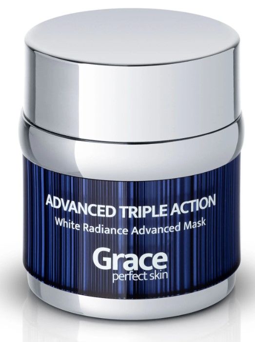 Photo 2 of Triple Action White Radiance Advanced Mask Supreme Anti Aging Tighten Brighten and Uplift Skin Collagen and Vitamin C Refresh and Revitalize Skin Reduce Redness Stimulates Production New 