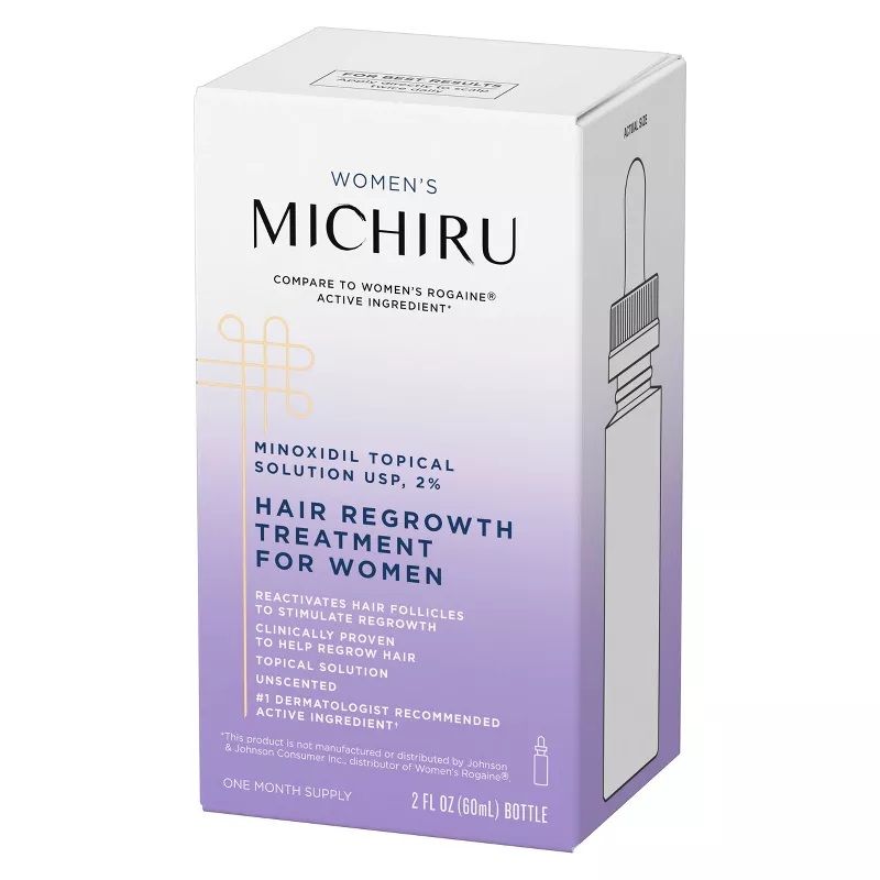 Photo 3 of Michiru for Women Minoxidil Topical Solution Hair Regrowth Hair Treatment - 2 Fl Oz New