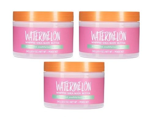 Photo 1 of  3 Pack Tree Hut Shea Whipped Body Butter Lightweight Hydration for Soft Smooth Skin Watermelon 8.4oz