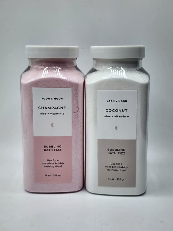 Photo 1 of Joon X Moon Champagne & Coconut Bubbling Bath Fizz Original Fresh Scented - 14oz Each New