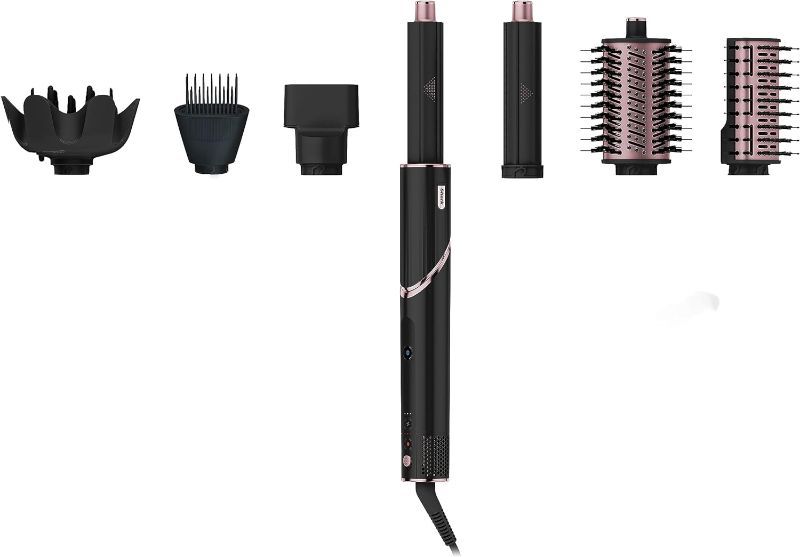 Photo 1 of Shark FlexStyle Air Drying & Styling System with 6-Piece Accessory Pack of Auto-Wrap Curlers, Curl-Defining Diffuser, Oval Brush, Paddle Brush , Concentrator, & Hair Dryer 