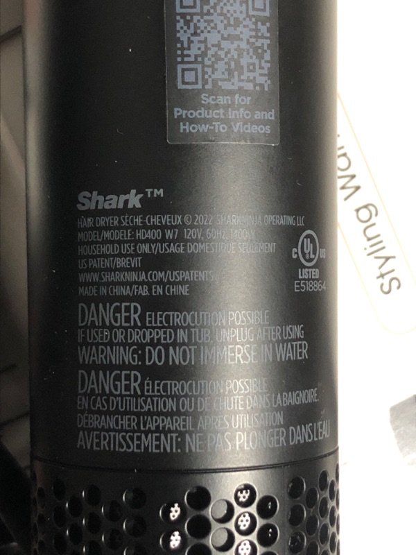 Photo 4 of * used * see all images * 
Shark FlexStyle Air Drying & Styling System with 6-Piece Accessory Pack of Auto-Wrap Curlers, Curl-Defining Diffuser