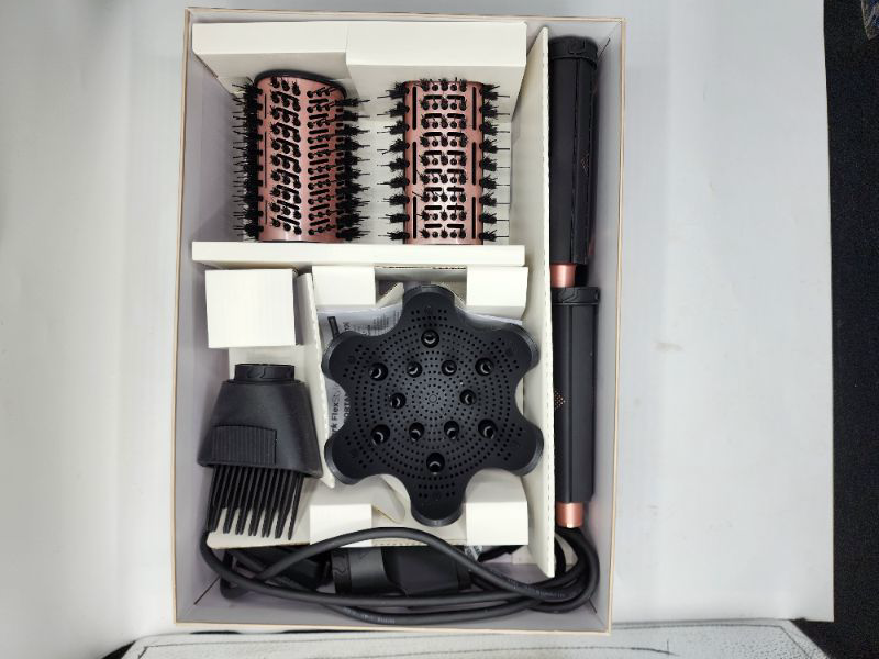 Photo 3 of Shark FlexStyle Air Drying & Styling System with 6-Piece Accessory Pack of Auto-Wrap Curlers, Curl-Defining Diffuser, Oval Brush, Paddle Brush , Concentrator, & Hair Dryer 