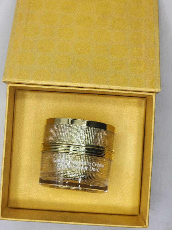Photo 5 of Golden Sapphire Cream Yellow Sapphire Gemstone Includes Vitamin A Retinyl Palmitate Camellia Sinesis Extract Glabra Root Extract Europaea Fruit Oil Reduce Appearance of Aging Leaves Skin Rejuvenated and Smooth New 