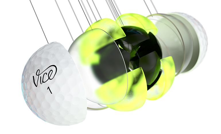 Photo 2 of Vice Golf Pro Plus White Golf Ball - 1 Dozen
