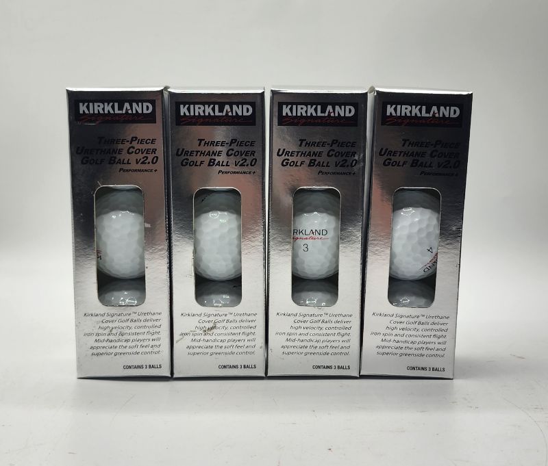 Photo 4 of Urethane Cover Golf Balls 3pk Performance+ Kirkland Signature High Velocity Cont