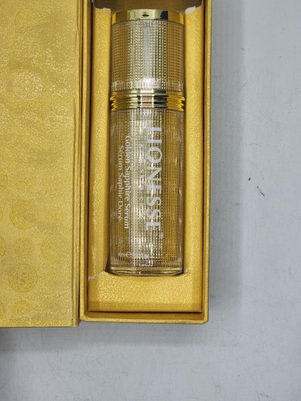 Photo 1 of Golden Sapphire Serum Yellow Sapphire Gemstone Reduce Appearance of Fine Lines and Wrinkles Formulated with Collagen DMAE Vitamin E Light Serum Leaving Skin Feeling Youthful and Renewed New 