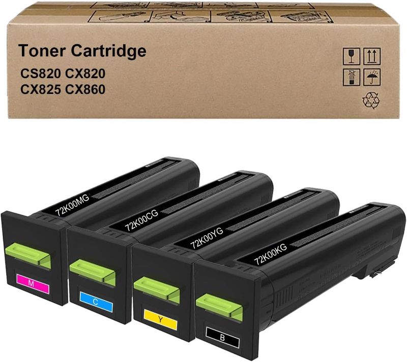 Photo 1 of Lexmark Toner CartridgeCS820 CX820 CX825 CX860 Remanufactured Toner Cartridge Replacement