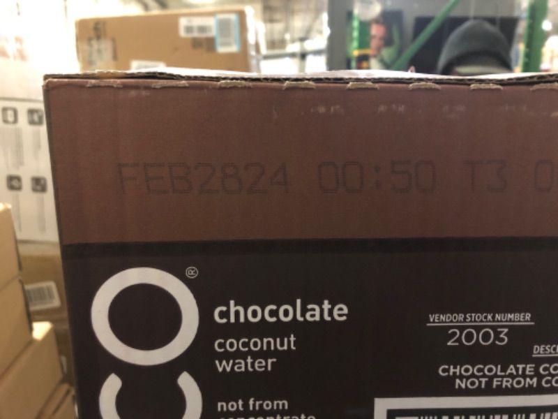 Photo 2 of ZICO Chocolate Coconut Water Drink - 12 Pack - Plant-Based, Gluten-Free - 500ml / 16.9 Fl Oz - Tastes like chocolate milk - Not From Concentrate