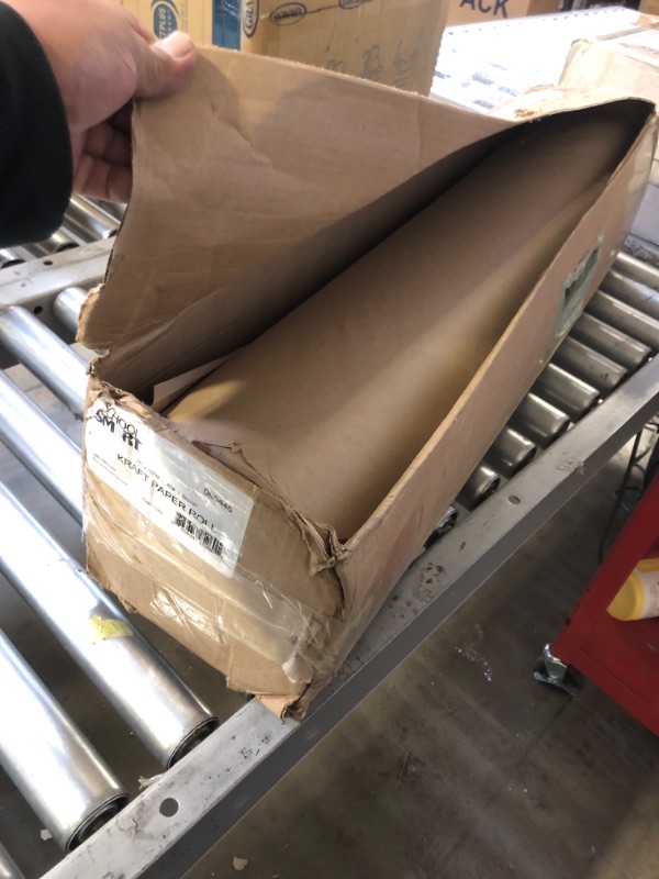 Photo 1 of School Smart Butcher Kraft Paper Roll, 40 lb, 36 Inches x 1000 Feet, Brown - 085445