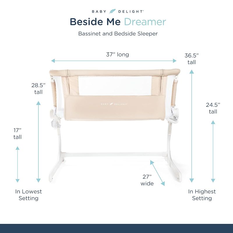 Photo 1 of Baby Delight Extra Tall Beside Me Dreamer Bassinet | Bedside Sleeper |