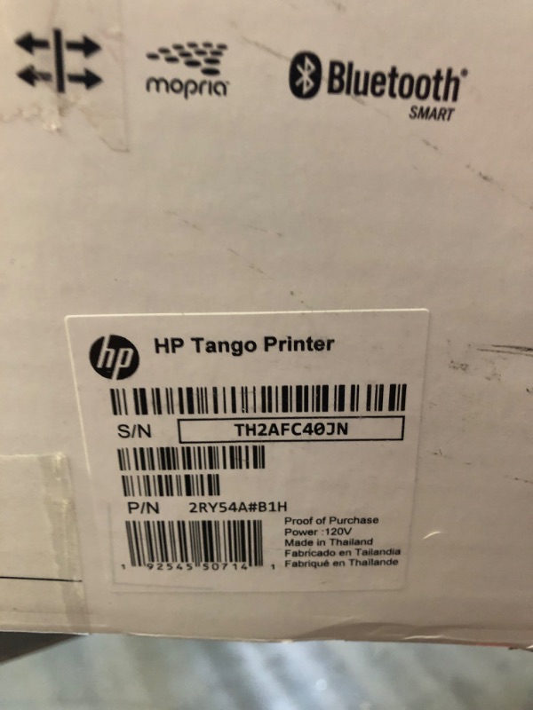 Photo 4 of HP - Tango Wireless Instant Ink Ready Inkjet Printer - Wisp Gray