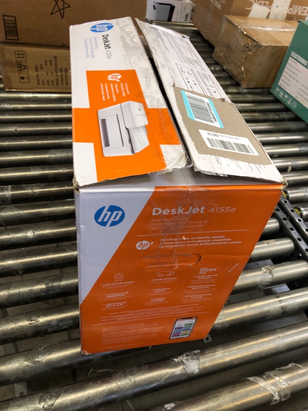 Photo 3 of HP DeskJet 4155e Wireless Color All-in-One Printer USED