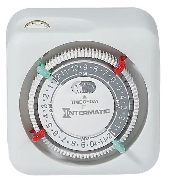 Photo 1 of 15 Amp 24-Hour Indoor Plug-In Timer, White
