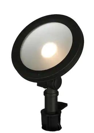 Photo 1 of 50-Watt Equivalent Black Adjustable Light Color Integrated LED Outdoor Landscape Flood Light
