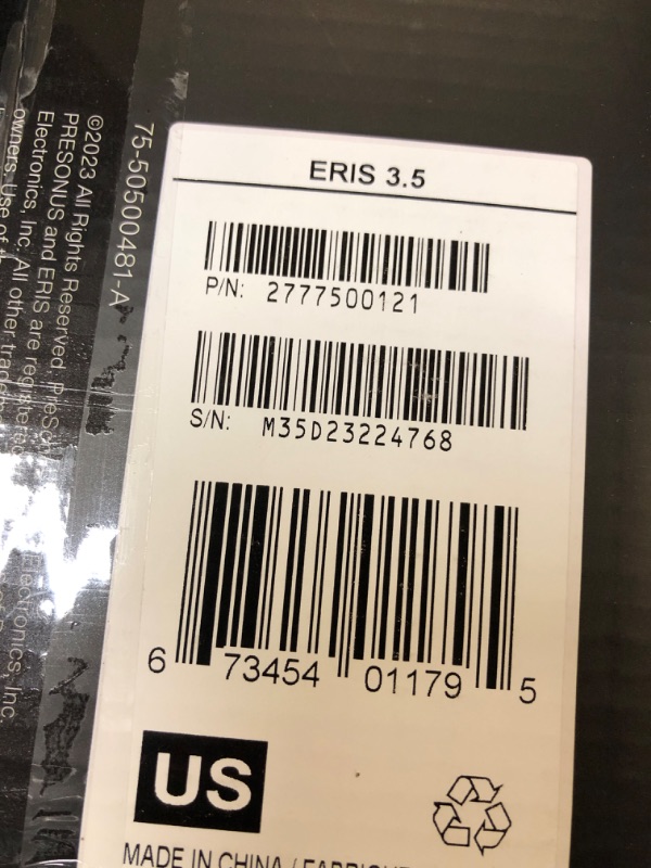 Photo 4 of PreSonus Eris 3.5 Gen 2 — 3.5-inch Powered Desktop Speakers for Multimedia, Gaming, Studio-Quality Music Production, 50W Power 3.5" Studio Monitors (Pair) 2nd Generation