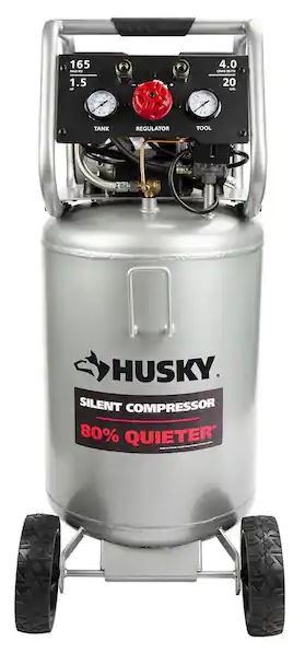 Photo 1 of 20 Gal. Vertical Electric-Powered Silent Air Compressor
