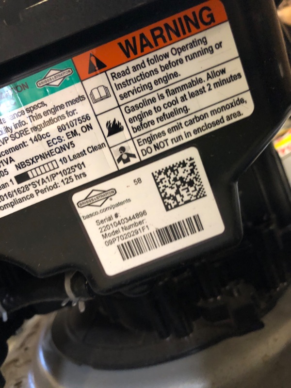 Photo 1 of 21 in. 140 cc Briggs and Stratton Walk Behind Gas Push Lawn Mower with Height Adjustment and with Mulch Bag
