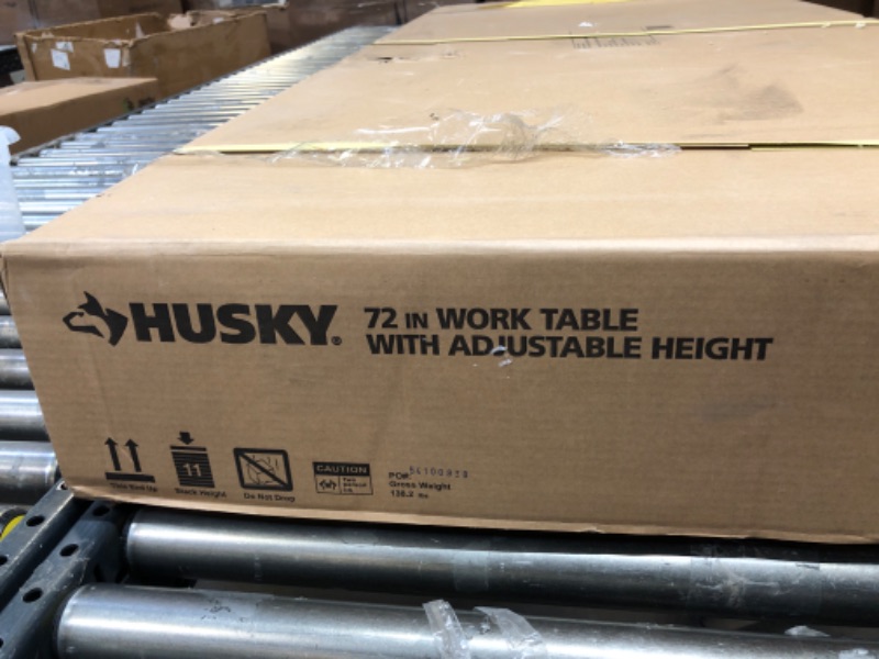 Photo 3 of 72 in. Adjustable Height Work Table
 - sealed 