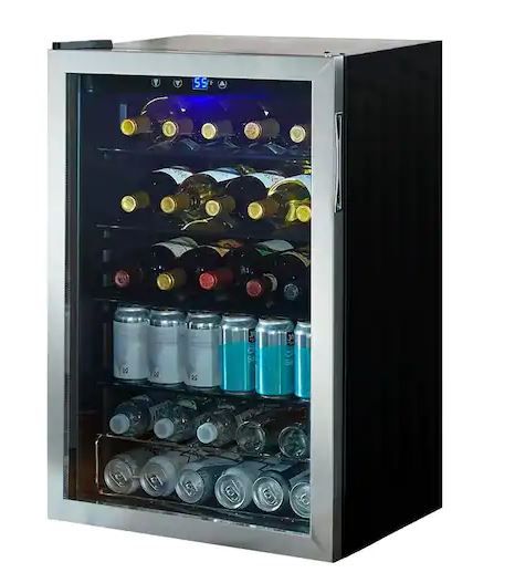 Photo 1 of 4.3 Cu. ft. Wine and Beverage Cooler in Stainless Steel
- damaged plug