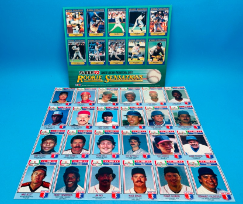 Photo 1 of 698359…chef Boyardee 1988 uncut baseball cards and 1992 rookie sensations 
