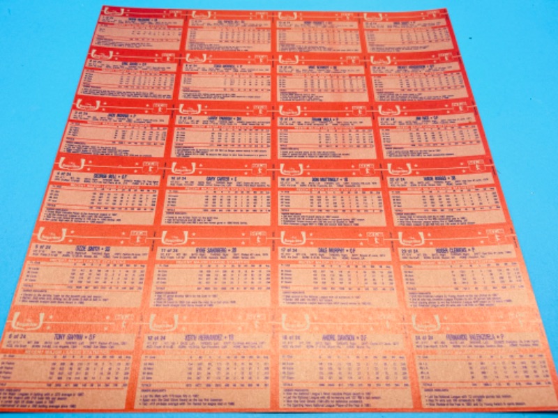 Photo 2 of 698359…chef Boyardee 1988 uncut baseball cards and 1992 rookie sensations 