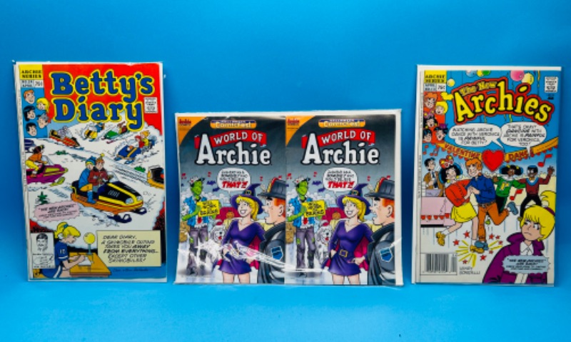 Photo 1 of 698375…Archie comics in plastic sleeves 